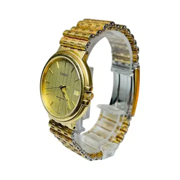 TISSOT 남성용 손목시계 골드 QZ