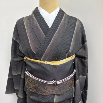 순수 실크 혼시오자와 츠무기 시오자와 오메시 요로케지마 톨 사이즈