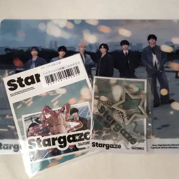 SixTONES Stargaze 특전 스티커 카라비너 클리어 파일
