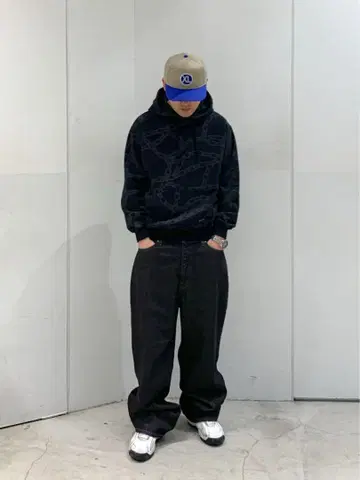 XLARGE LA STITCH 와이드 레그 데님 팬츠