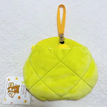 리락쿠마 마스코트 키이로이토리 봉제 인형 패스 케이스