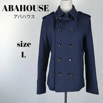 [ a1222 ] ABAHOUSE 아바하우스 피코트 3 네이비 울