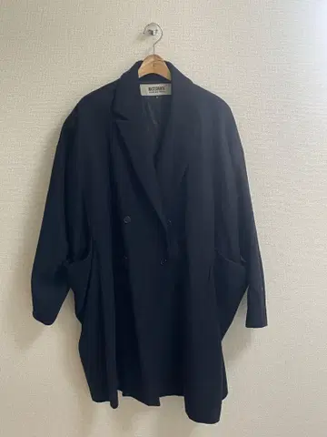 Basisbroke 더블 브레스트 네이비 체스터 코트