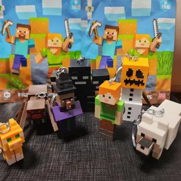 Minecraft 피규어 키체인 묶음 판매