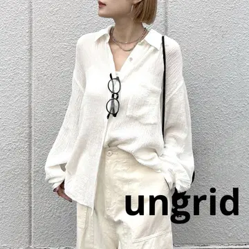 새상품급 ungrid 양류 빅 루즈 셔츠