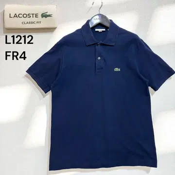 라코스테 L1212 피케 셔츠 사이즈 FR 4 네이비