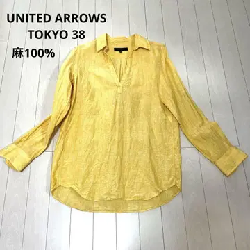 UNITED ARROWS TOKYO 린넨 100% 긴팔 셔츠 일본제