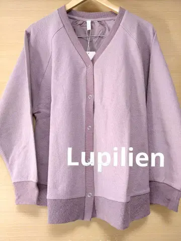 Lupilien 와플 편직 포코포코 무지 도킹 가디건 F