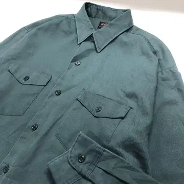 Lee USA 70년대 빈티지 워크 셔츠 긴팔 남성용 XL 상당