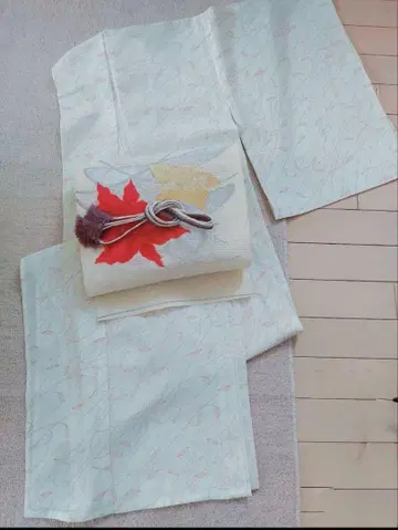 나고야 오비 단풍과 꽃 자수