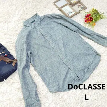 [ DoCLASSE ] 플란넬 셔츠 ( L ) 글렌체크/코튼 100%