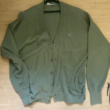 라코스테 가디건 그린 70s 80s