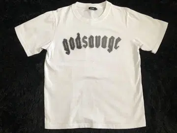 godsavage 화이트 T셔츠
