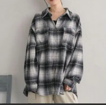 새상품 기모 F 울 체크 SH