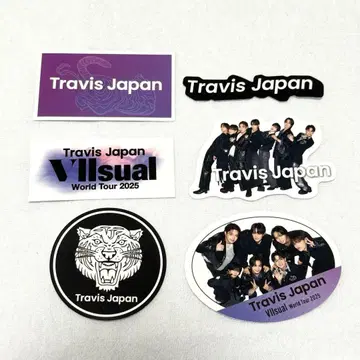 TravisJapan 왈츠 2025 VIIsual 스티커 세트 내 6매