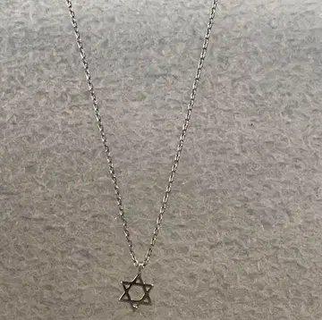 목걸이 육각별 실버