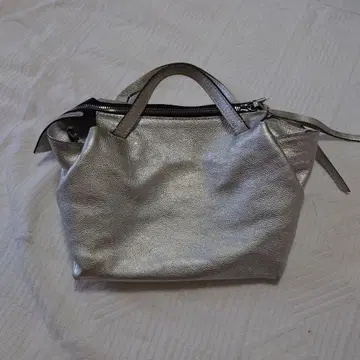 GIANNI CHIARINI 실버 가죽 백