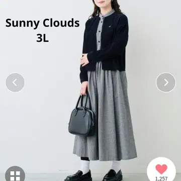 [ Sunny clouds ] bonpon511 콜라보 긴팔 원피스 3L