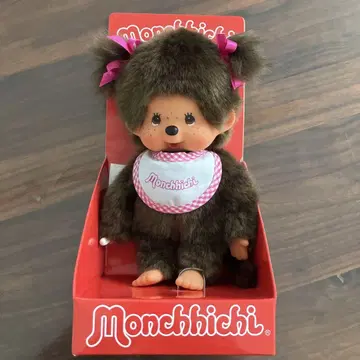 몽치치 봉제 인형 트윈 테일 여아 해외 리본 핑크