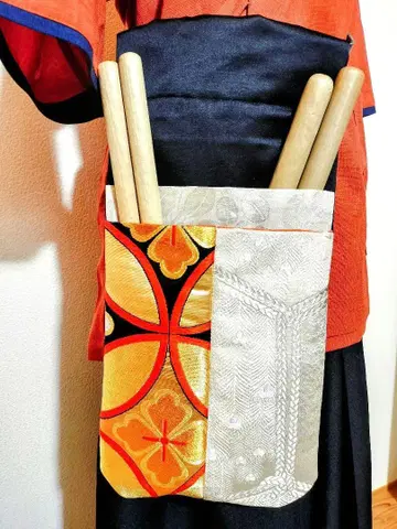 Handmade 와다이코 바치 주머니 허리 주머니