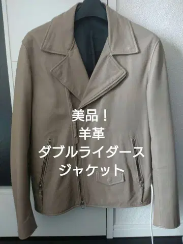 더블 라이더 자켓 천연 가죽 양가죽