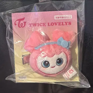 TWICE LOVELYS 봉제 인형 헤어핀 모모 GiGO 한정판
