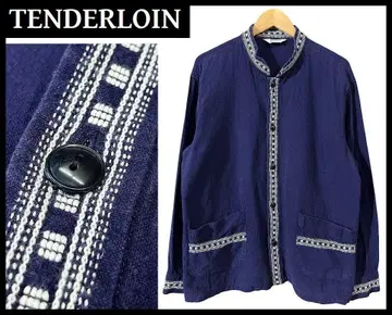 레어 XL 15SS 텐더 로인 네이티브 무늬 스탠드 카라 바하 셔츠