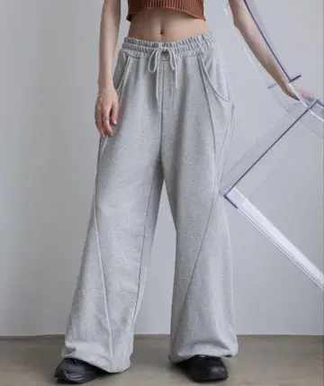 vacancy 라메 스톤 이지 스웨트 팬츠 M