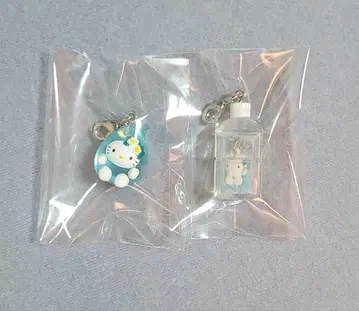 지역 한정 키티 야마나시 미나미알프스 한정판 천연수 지퍼 마스코트 2세트