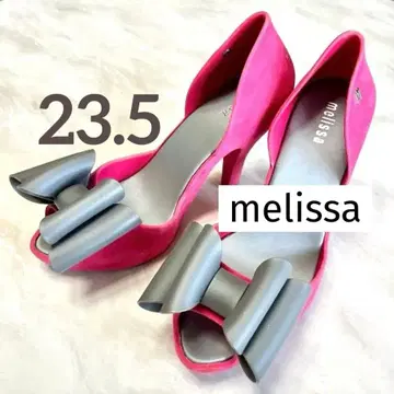 거의 미사용 melissa 러버힐 리본 스웨이드 느낌