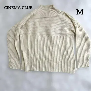 [ CINEMA CLUB ] 울 혼방 리브 니트 하이넥 아이보리