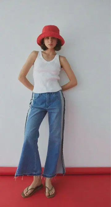 Lee x ALEXIASTAM Bell Bottom Denim Pants