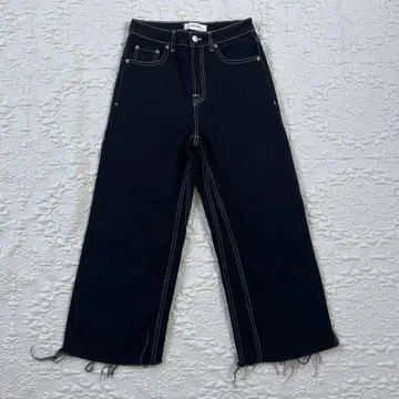 ZARA WOMAN 프리미엄 데님 와이드 레그 34
