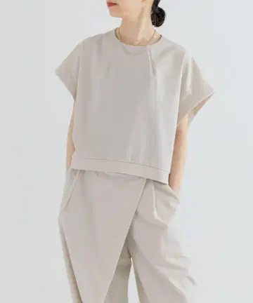 URBAN RESEARCH 탄력 저지 상의 프렌치 슬리브