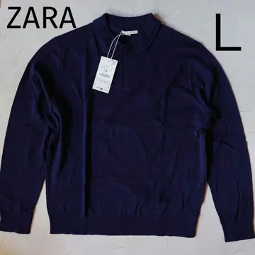 ZARA 니트 피케 셔츠 L