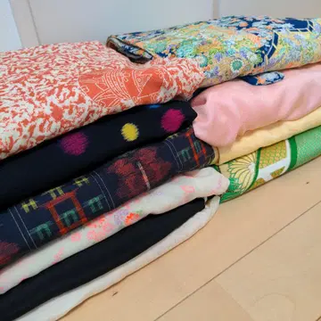 기모노 원단 리메이크 모음 실크 핸드메이드 기모노