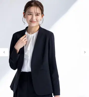 anysis 네이비 노카라 자켓