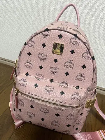 MCM 백팩 핑크 S