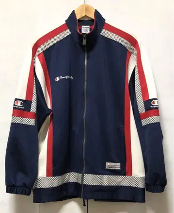 챔피온 빈티지 저지 트랙 자켓 트리코 컬러