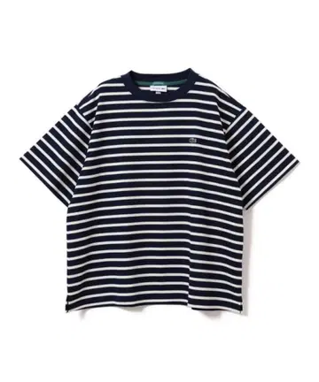 W 새상품급 LACOSTE BEAMS 별주 카노코 보더 T셔츠 S