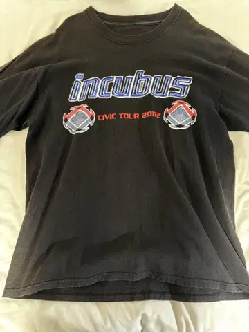 Incubus CIVIC Tour 2002 티셔츠 구제 의류
