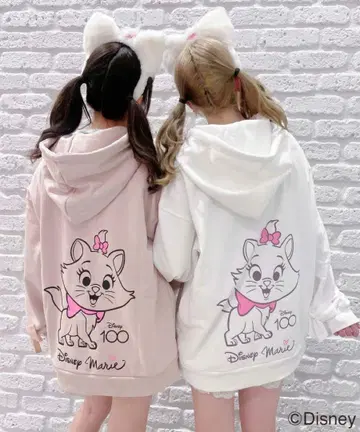 ROJITA Disney 마리 후드티 화이트
