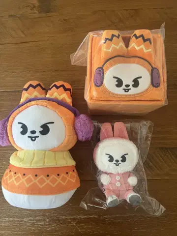 스키즈 팝업 봉제 인형 수납 박스 스마트폰 홀더 리노 리 비트