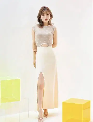 다리치 Darich 슬릿 니트 롱 원피스