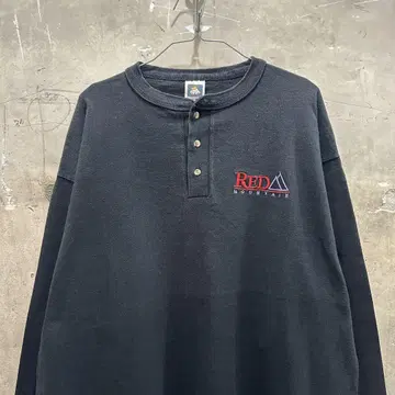 90s USA제 구제 의류 RED MOUNTAIN 헨리넥 롱 T