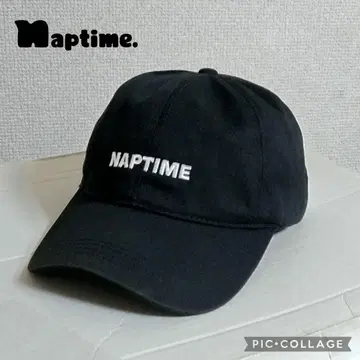 새상품급 NAPTIME 캡 블랙