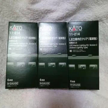 KATO 11-214 LED 실내등 클리어 (전구색) 6량분입 3개 세트
