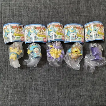 미개봉 새상품 요괴워치 요괴 스윙02 키링 전 5종 세트