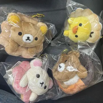 리락쿠마 x 미스터도넛 매달리는 봉제 인형 4세트