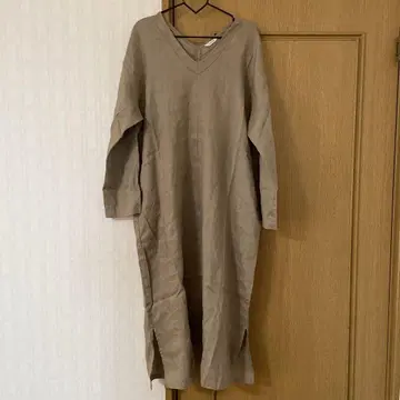 린넨 100% 롱 원피스 택 포함